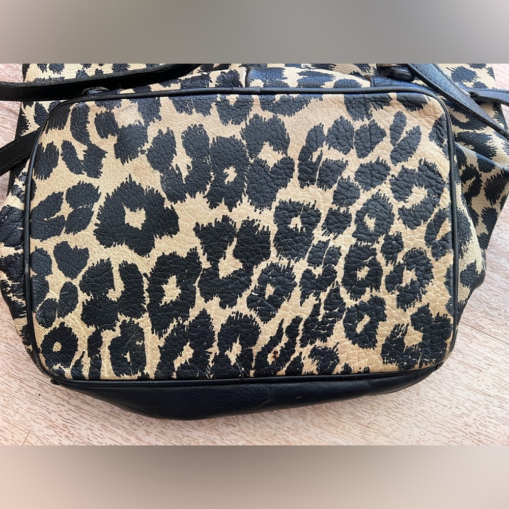 Furla suede leather leopard and black backpack - Picture 9 of 14